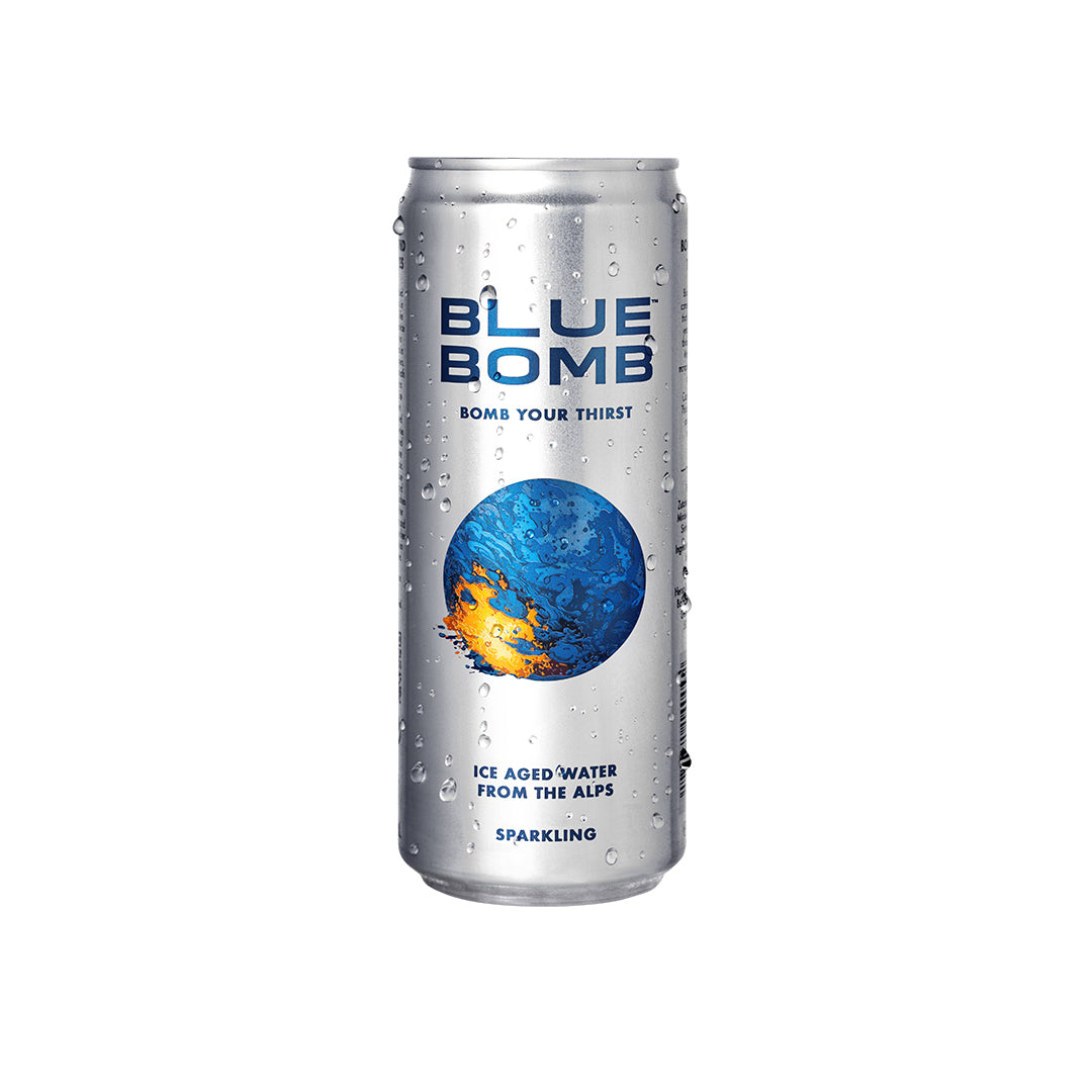 Blue Bomb - Sparkling, 24 tray, Einwegpfand