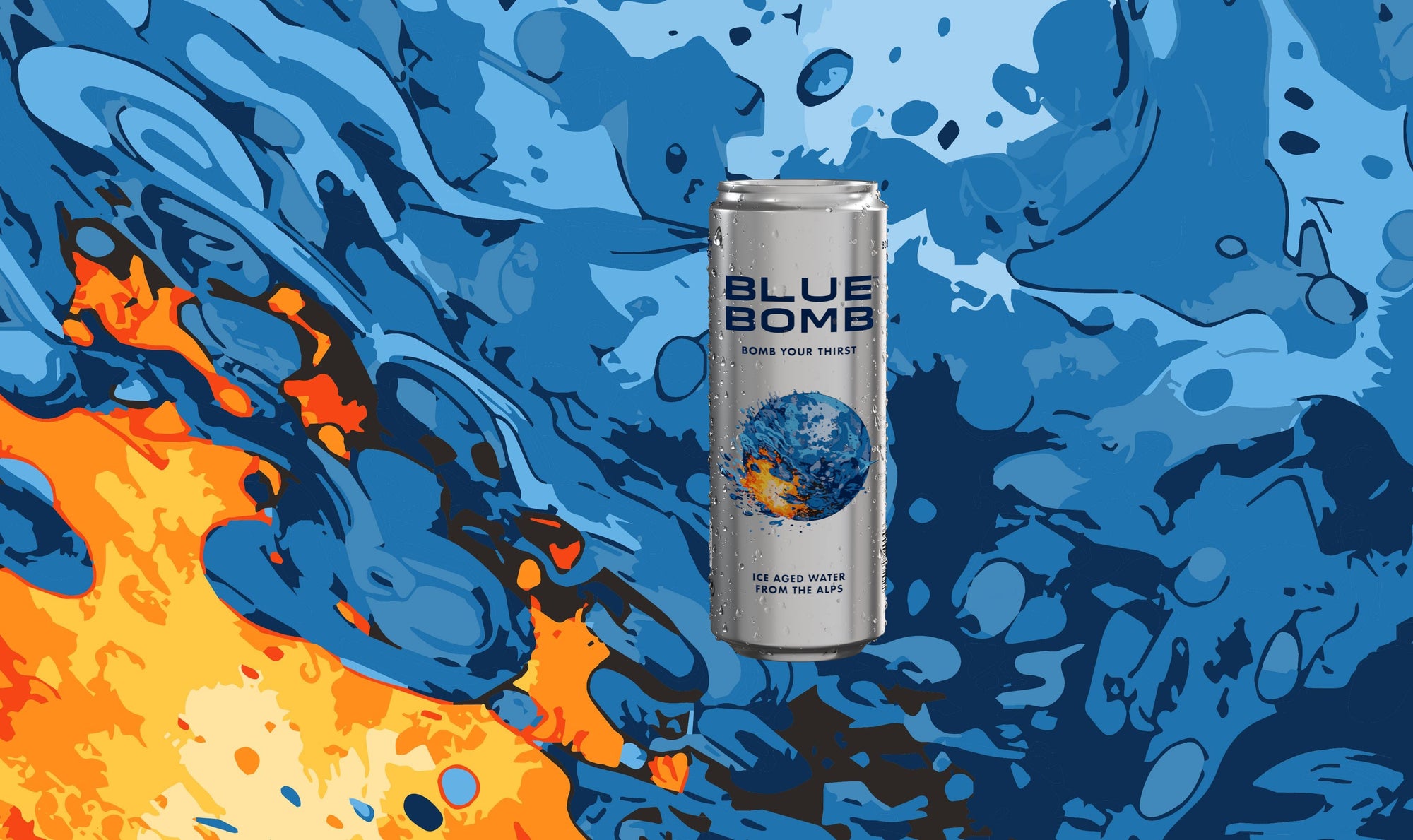 Blue Bomb Ice Aged Water